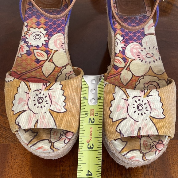 Tory Burch Floral Wedge Espadrilles - Picture 15 of 16